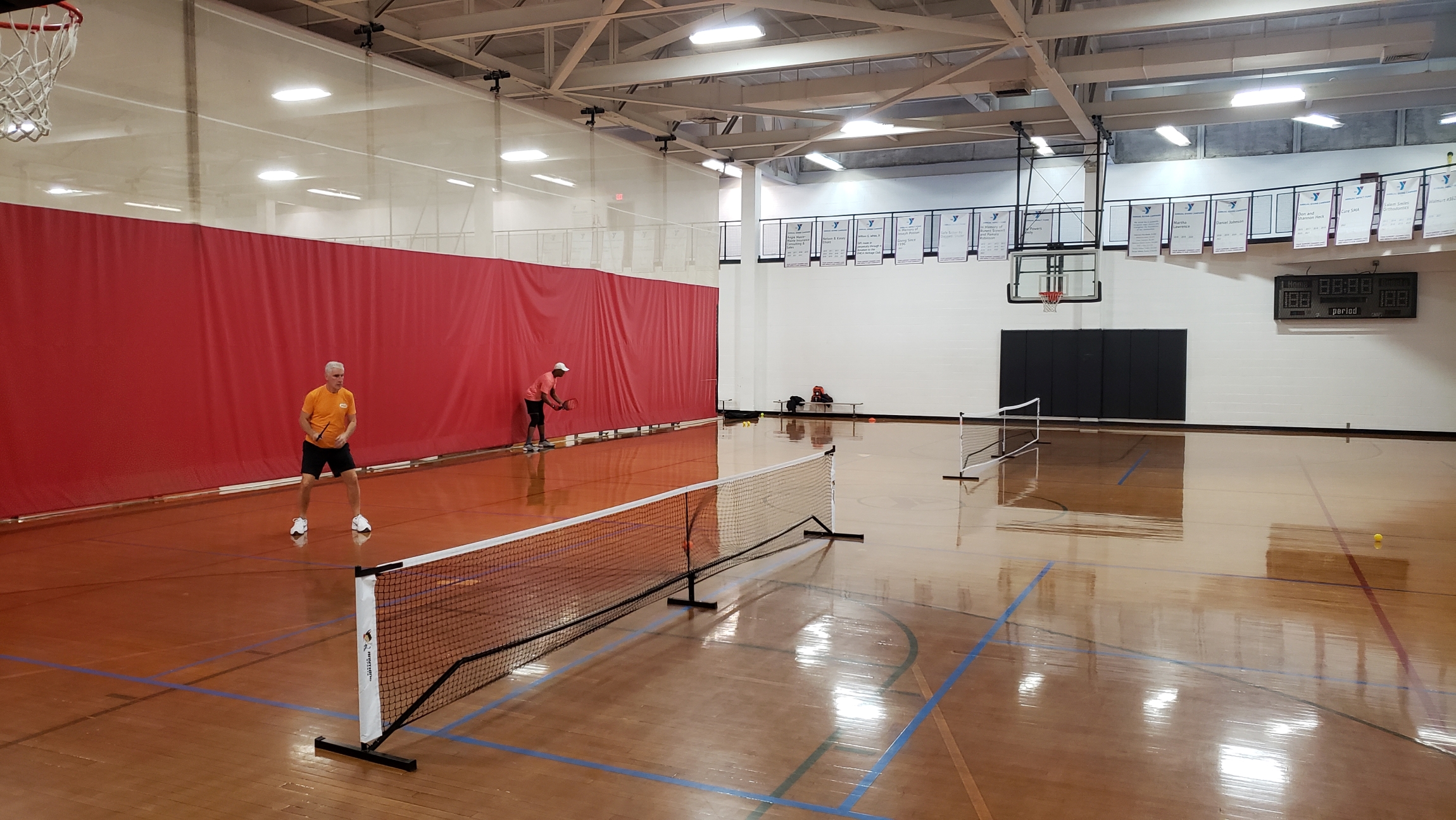 Pickleball in the gym