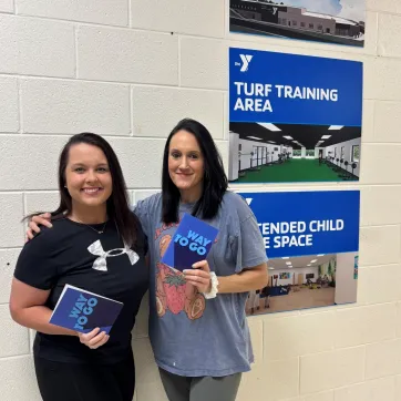 Friends holding cards