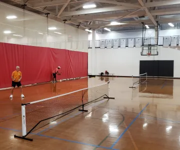 Pickleball players
